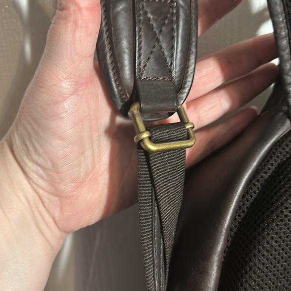 Unisex NWT Genuine Leather Commuter Backpack, Chaps by Ralph Lauren - Picture 9 of 9